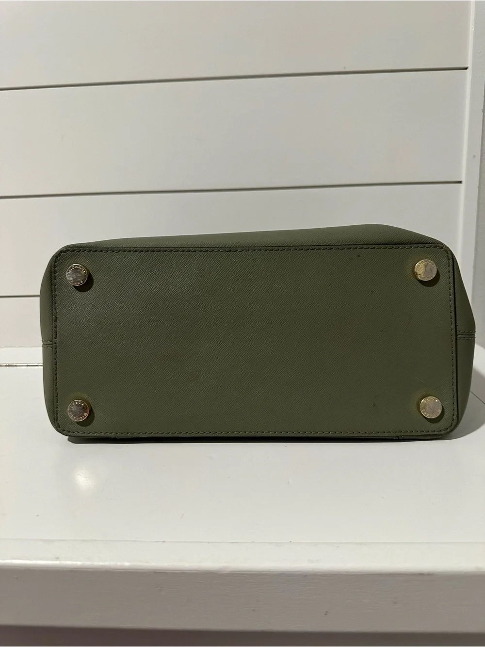 Michael Kors Olive Leather Tote with Matching Wristlet